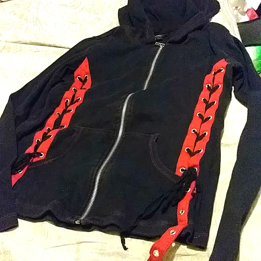 Royal bones lace up jacket